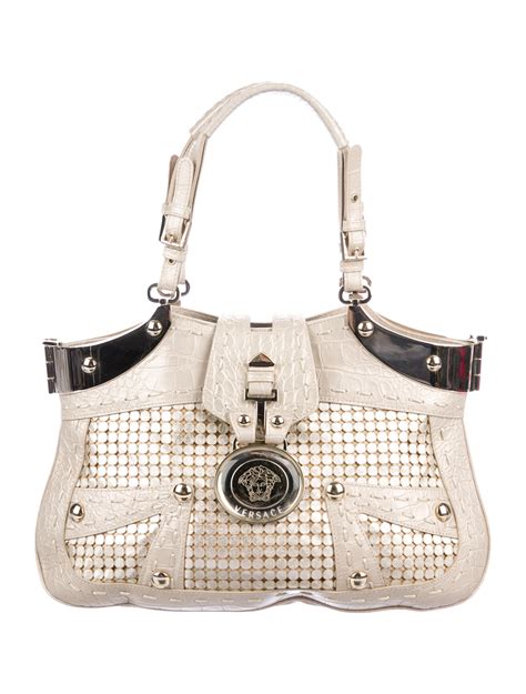 versace shoulder handbags|Versace shoulder bag women's.